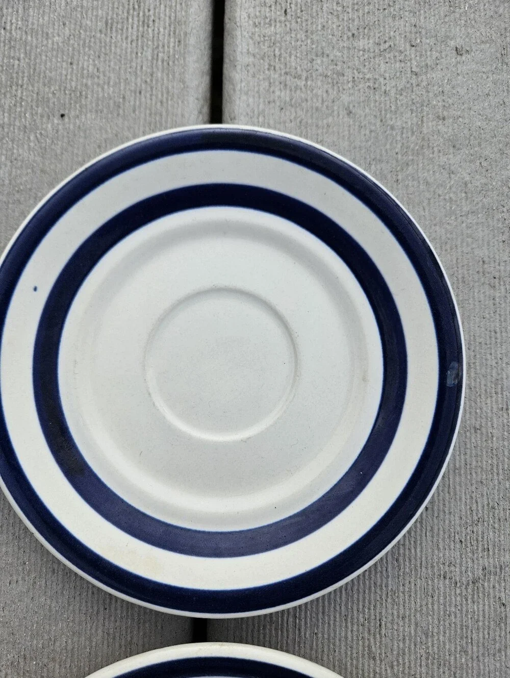Mikasa, P7004 Lifestyle SQUARE DANCE BLUE, Set of 4 Saucer Plates 6.25